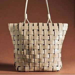 Anthropologie Lindy Woven Large Tote Bag